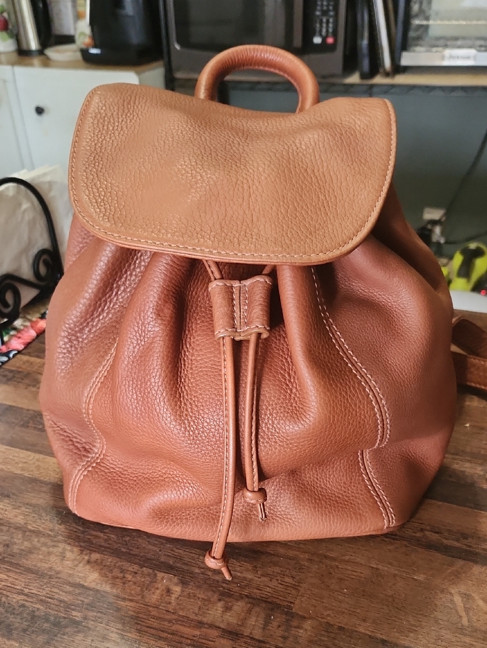 COACH 4911 VINTAGE SMALL  BACKPACK NATURAL GRAIN LEATHER